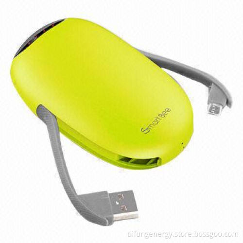 Power Bank for Samsung, 5,200mAh with Built-in Cables